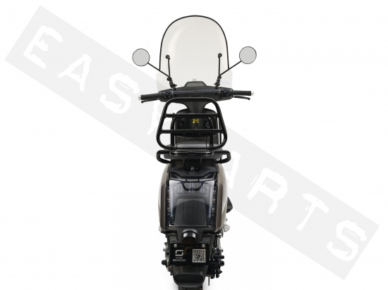 Rear carrier (foldable) with backrest black SUPER SOCO CUx 2020->